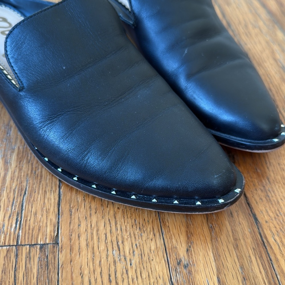 Sam Edelman Lewellyn Black Studded Mules 37 US7 - Picture 4 of 8